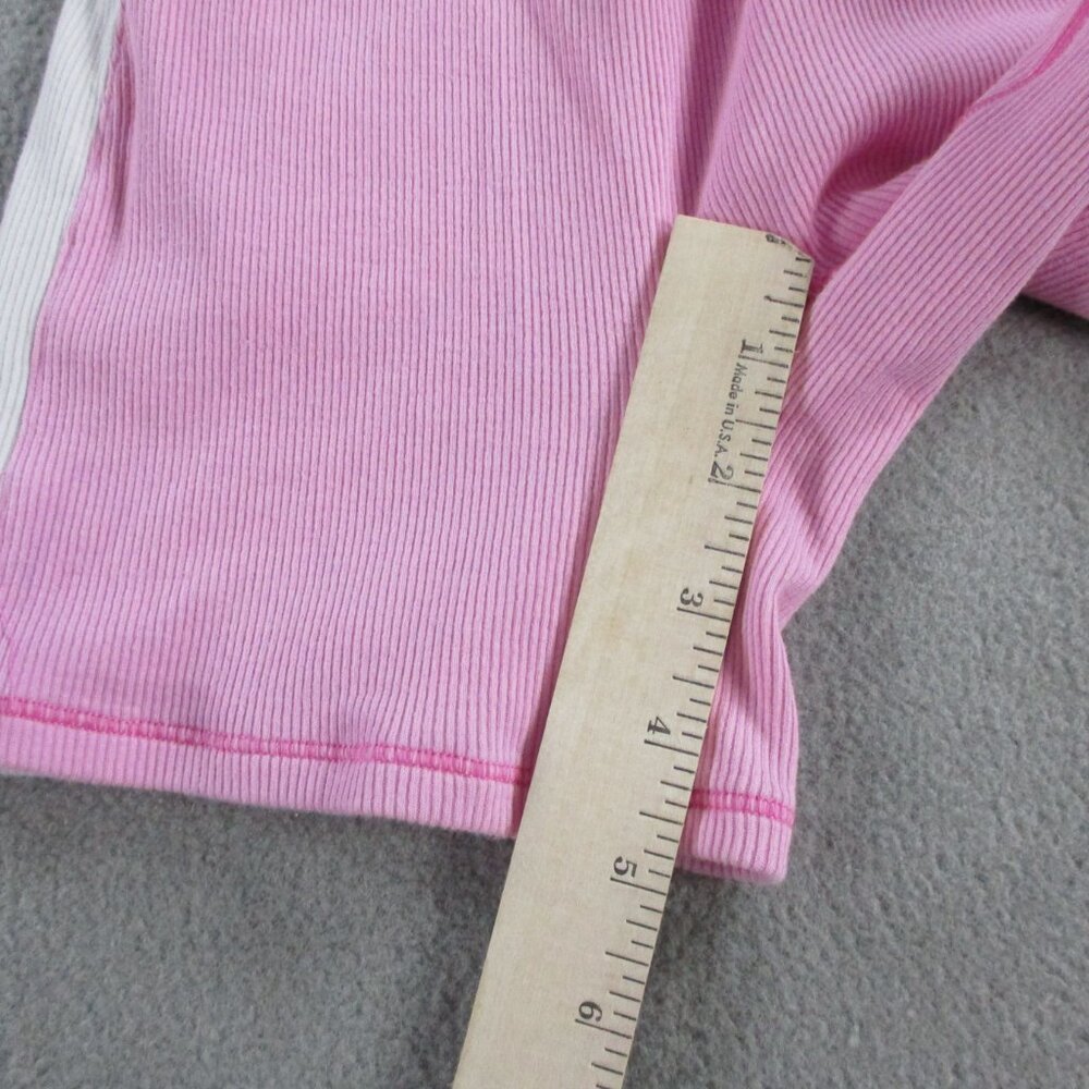 SKIMS Cotton Rib Onesie Womens XS Bubblegum Pink White Romper Bodysuit Ribbed - Picture 6 of 7